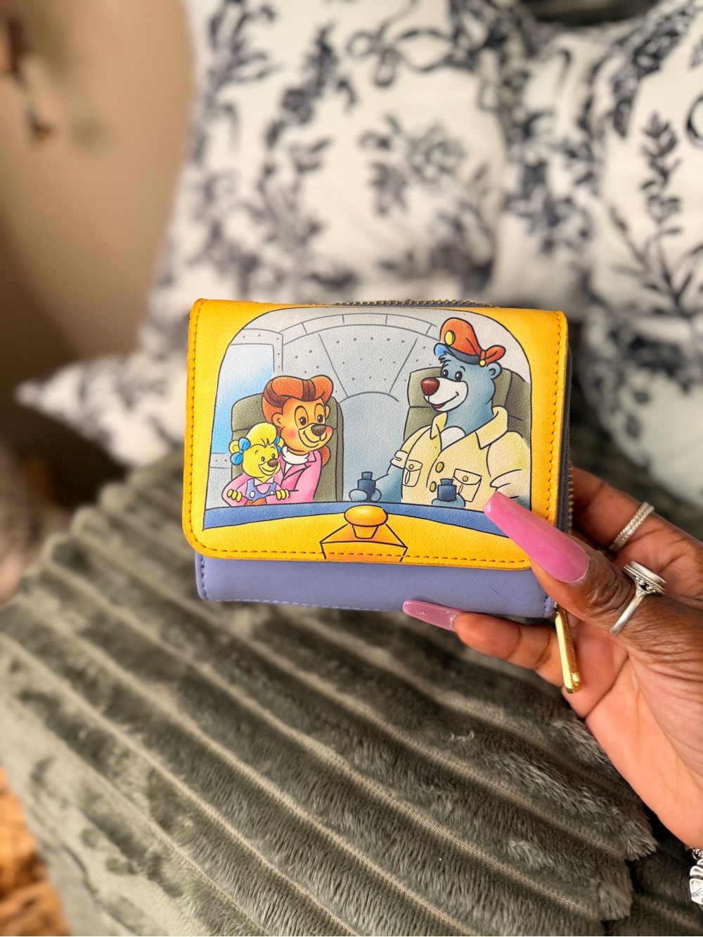 Disney Loungefly TaleSpin Zip Around Wallet Baloo Rebecca Kit Molly Rare - Picture 1 of 11